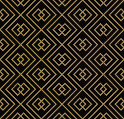 Modern Luxury stylish geometric textures with lines seamless patterns