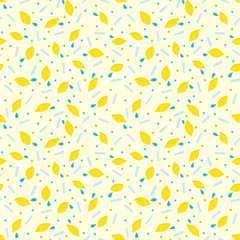 Lemon background. Seamless pattern.Vector. レモンのパターン
