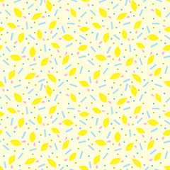 Lemon background. Seamless pattern.Vector. レモンのパターン