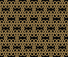 Modern Luxury geometrical ornaments with lines seamless patterns background