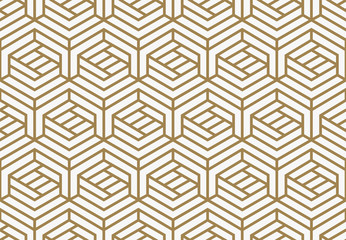 Modern Luxury stylish geometric textures with lines seamless patterns