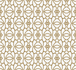 Modern Luxury geometrical ornaments with lines seamless patterns background