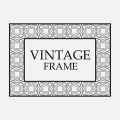 Vintage ornamental frame
