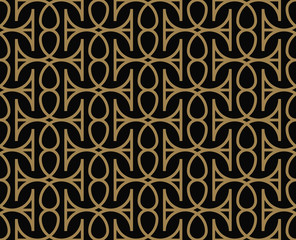 Modern Luxury geometrical ornaments with lines seamless patterns background