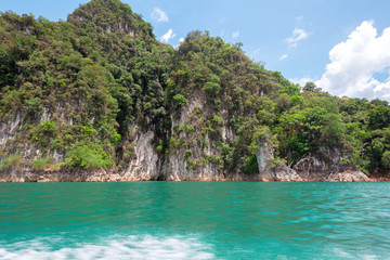 Rocks , sea and blue sky