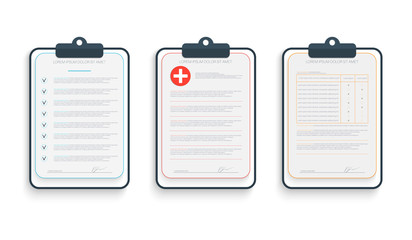 Business Document. Claim Form Vector EPS10. 