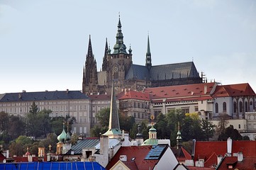 castle and monastery, city Prague, Czech republic, Europe