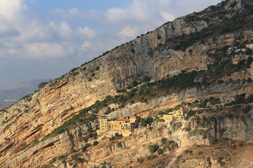 Fototapeta na wymiar Hamatoura Monastery, Kousba, Lebanon
