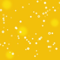 Orange juice and small bubbles, abstract background 