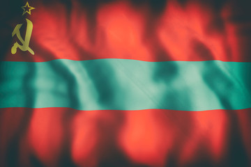 Transnistria flag waving