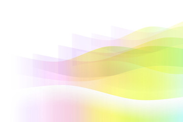 パステルカラーのウェーブ（透明感のあるれいぼーカラー）
