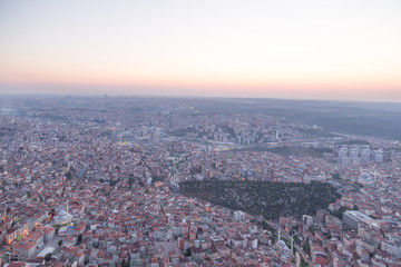 Fototapeta na wymiar Istanbul view from the tallest building in Europe Sapphire