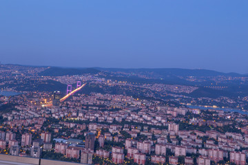 Istanbul view from the tallest building in Europe Sapphire