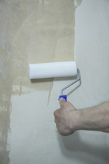Process of priming plastered surface