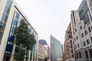 Fototapeta na wymiar Modern buildings near Victoria Station in London, England