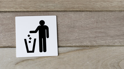 literring sign on wood wall