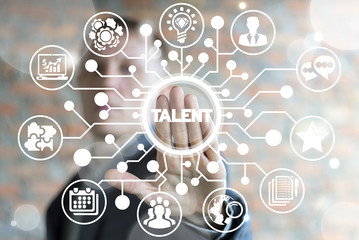 Business recruitment or hiring work concept. Job unique talents skills. Looking for talent. New...