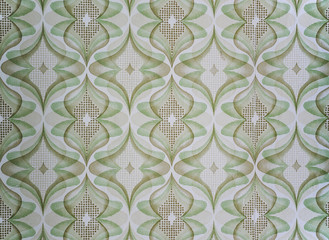 Old wallpaper for texture or background.