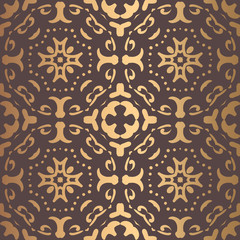 Golden Arabesque Pattern