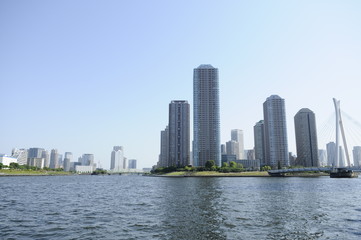 Fototapeta na wymiar 隅田川の景色