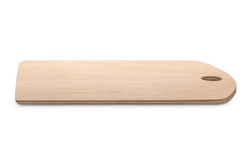 bright cutting board, isolated on white background