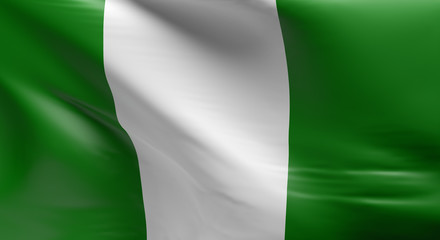 Obraz premium Flag of Nigeria
