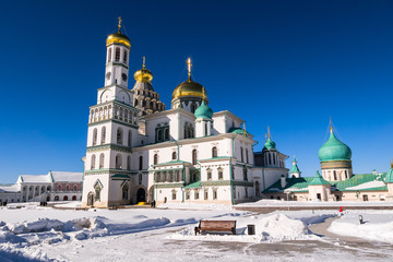 The Resurrection Cathedral in The New Jerusalem Monastery of the 17th century after large scale...