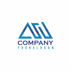 Obraz premium company logo design with nice shape