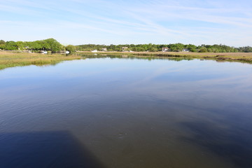 A river used to send Cotton up to Charleston for processing