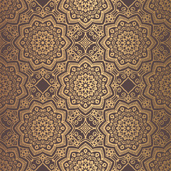 Golden Arabesque Pattern