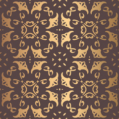 Golden Arabesque Pattern