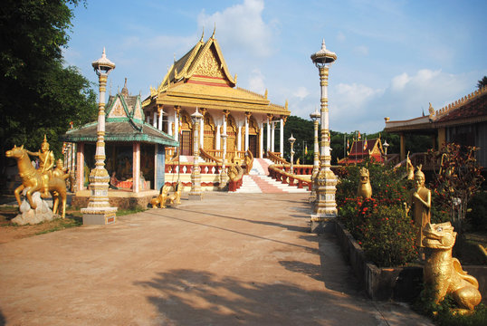 Un temple bouddhiste au Cambodge
