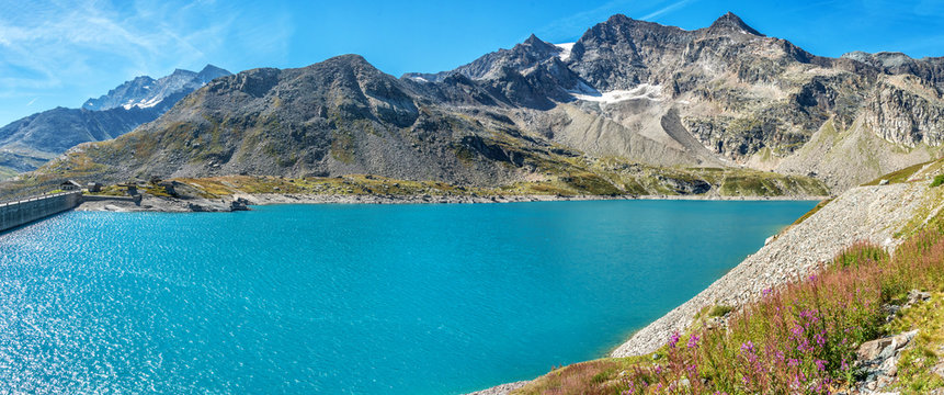 Lago Serru in the Gran Paradiso National Park in Italy
