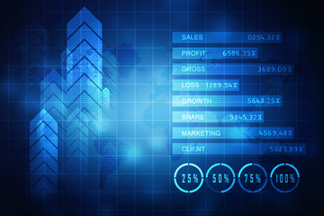 2D Digital Abstract Business Networking background
