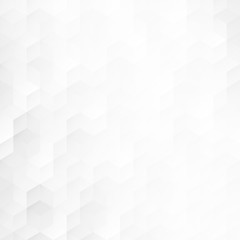 Light abstract background with geometric shapes. Vector white and gray texture