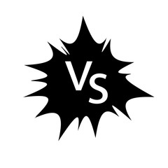 Concept of Confrontation, Together, Final Fighting. Versus VS Letters Fight Background