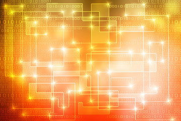 
2d illustration technology background