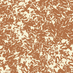 Seamless pattern with texture of crumpled paper. Brown and white colors. Abstract background. Ink and brush. Hand drawn. Vector illustration.