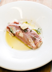 duck with herbs