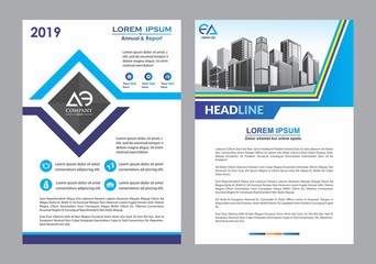 abstract cover and layout for presentation and marketing