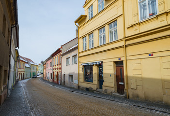 Ustek Úštěk city town center street