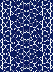 Obraz premium Background with seamless pattern islamic style vector