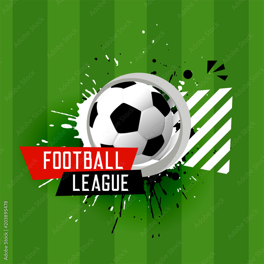 Wall mural abstract football league banner background