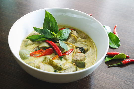 Thaï Green Curry. Plat Thaïlandais