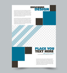 Flyer template. Abstract brochure background. Business corporate style concept. Vector illustration.