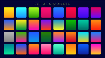 bright colorful gradients background huge set - obrazy, fototapety, plakaty