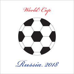 Obraz premium Vector Sign Foot Ball Icon Over White.