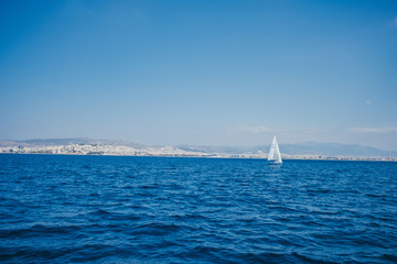 Cruising Sailing Boat in Greece