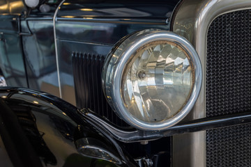 The part of an old car in retro style