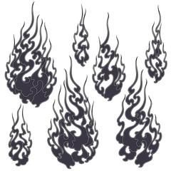 和調 火炎イラスト